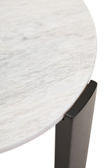 Palermo Round White Marble Top Small Coffee Table Orsina