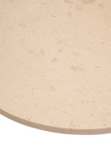 Palermo Round Cream Marble Top Small Coffee Table Orsina