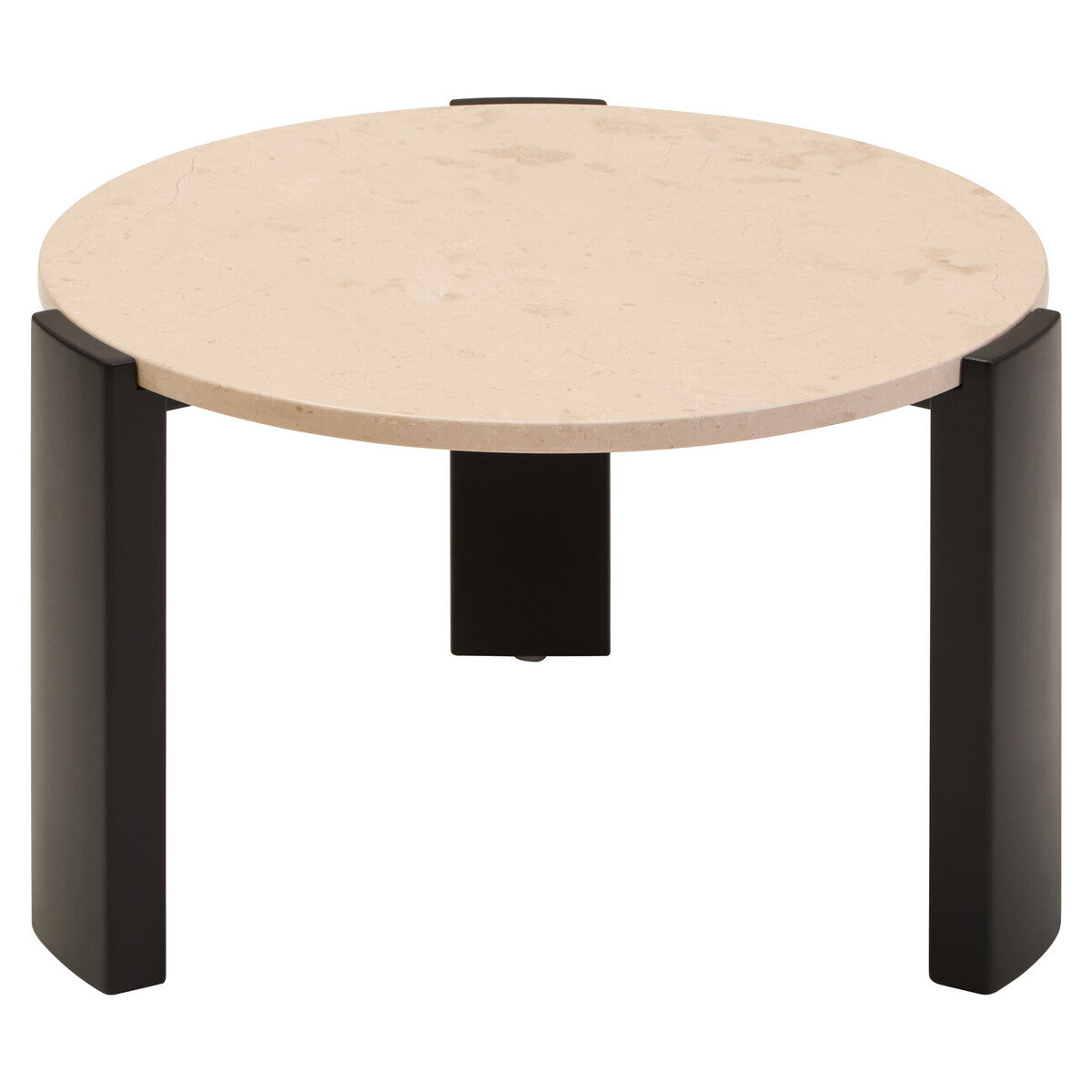 Palermo Round Cream Marble Top Small Coffee Table Orsina