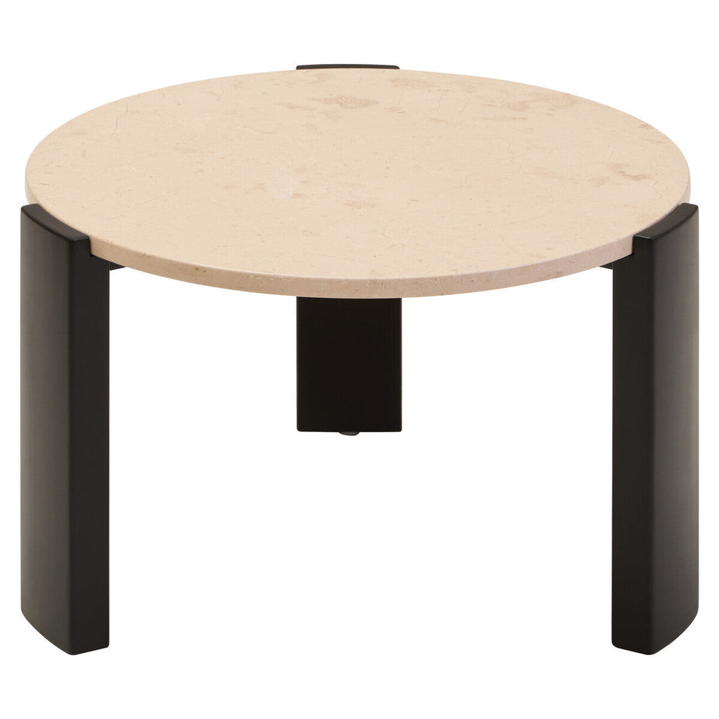 Palermo Round Cream Marble Top Small Coffee Table Orsina