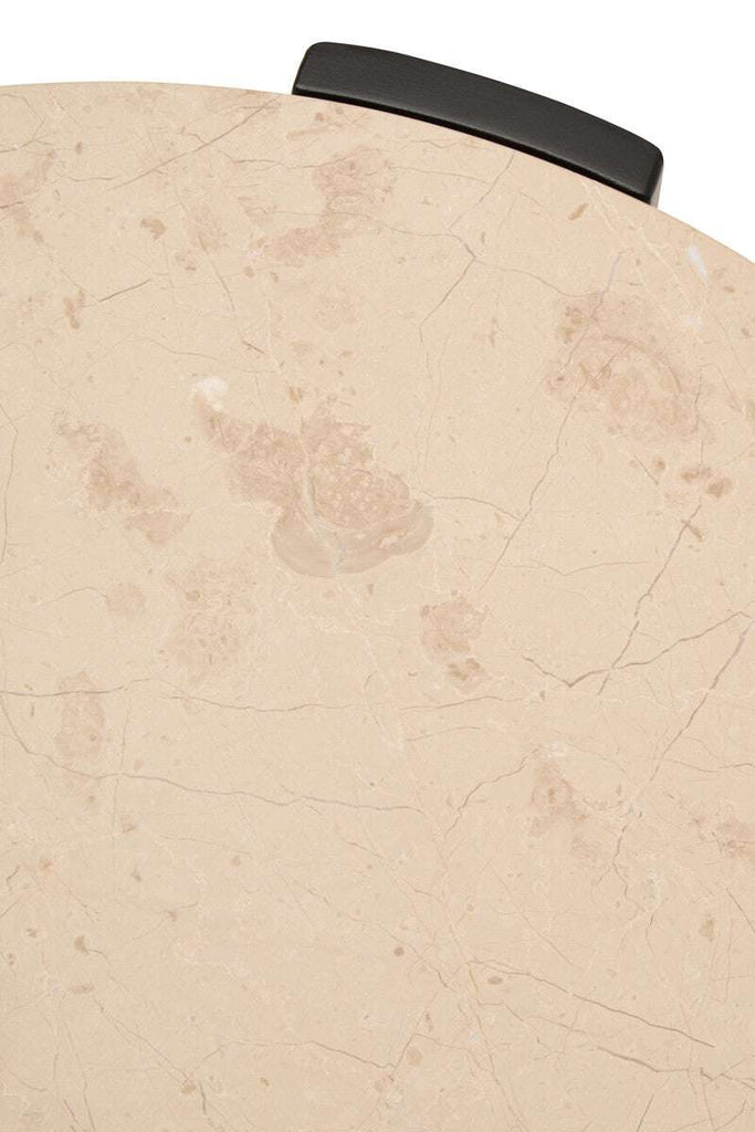 Palermo Round Cream Marble Top Small Coffee Table Orsina