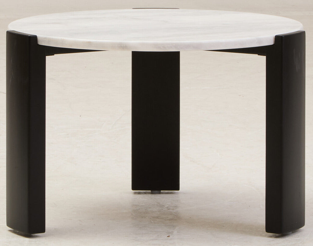 Palermo Round White Marble Top Small Coffee Table Orsina