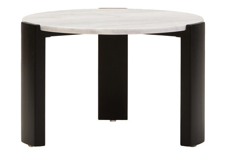 Palermo Round White Marble Top Small Coffee Table Orsina