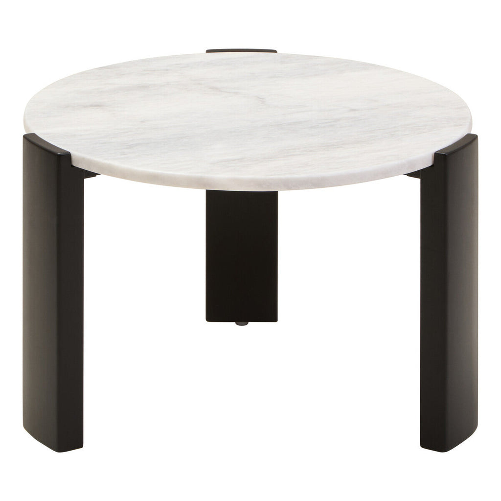 Palermo Round White Marble Top Small Coffee Table Orsina
