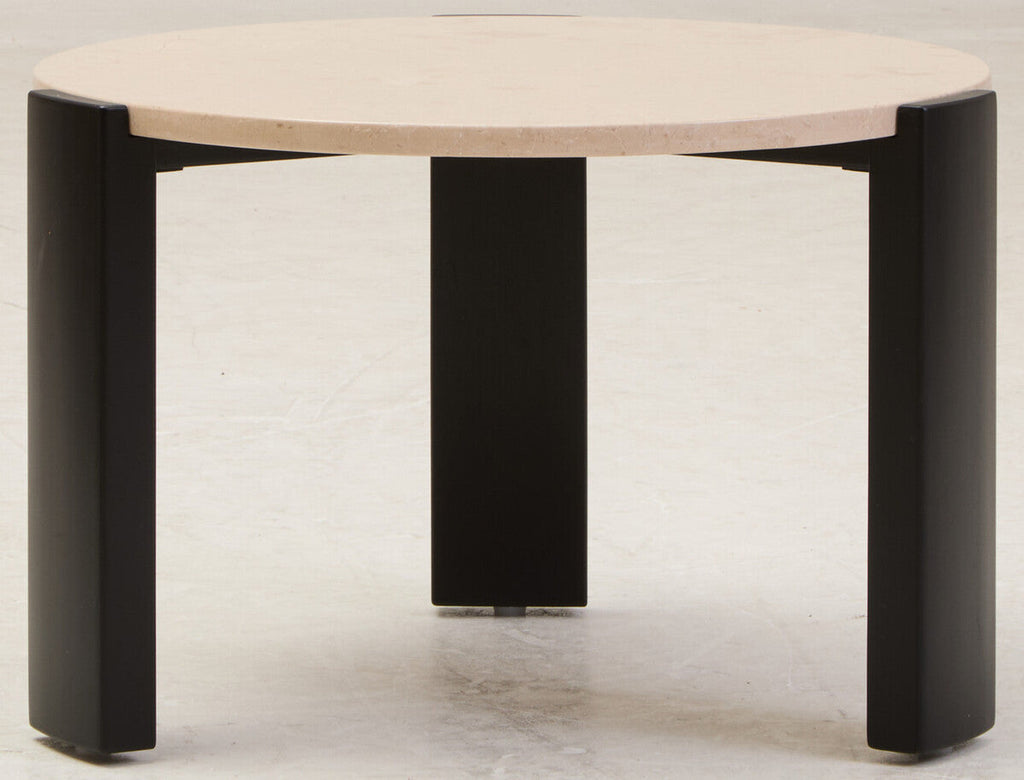 Palermo Round Cream Marble Top Small Coffee Table Orsina