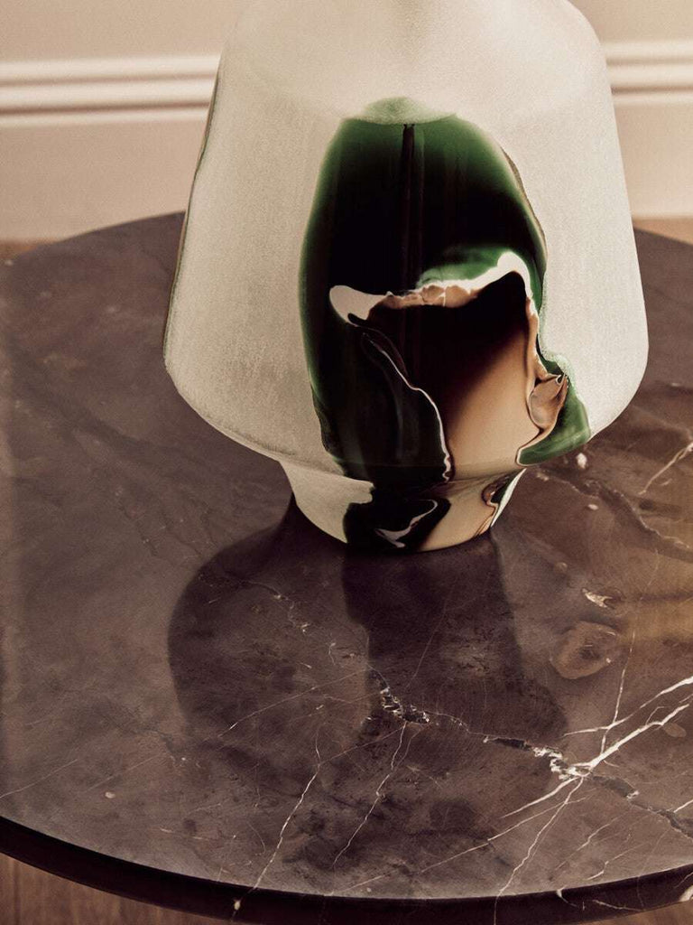 Palermo Round Black Marble Top Small Coffee Table Orsina