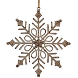 Shades 4 Seasons Metal Snowflake Decoration with Intricate Design for Festive Christmas Decor
