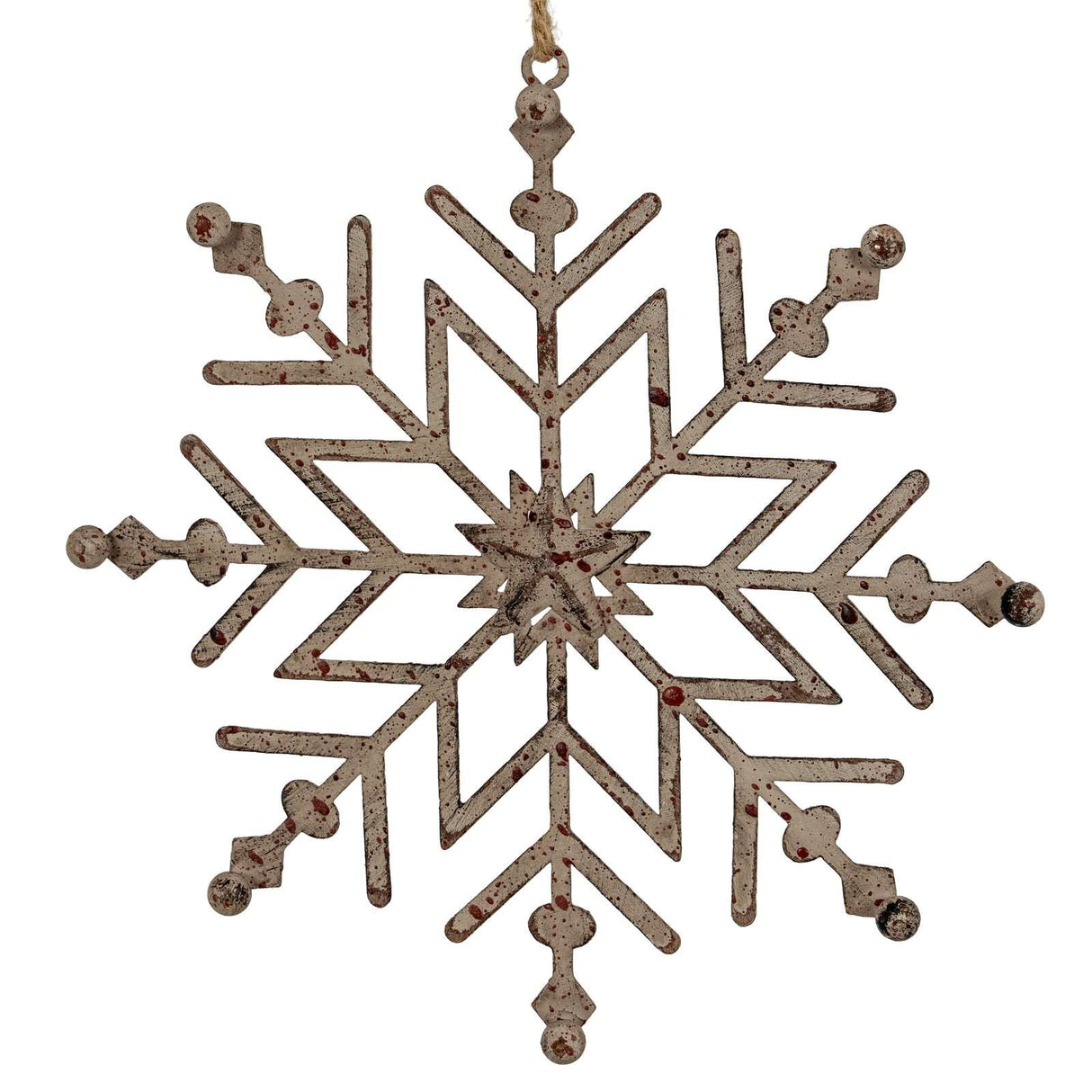Shades 4 Seasons Snowflake Decoration in rustic design, perfect for festive Christmas tree styling