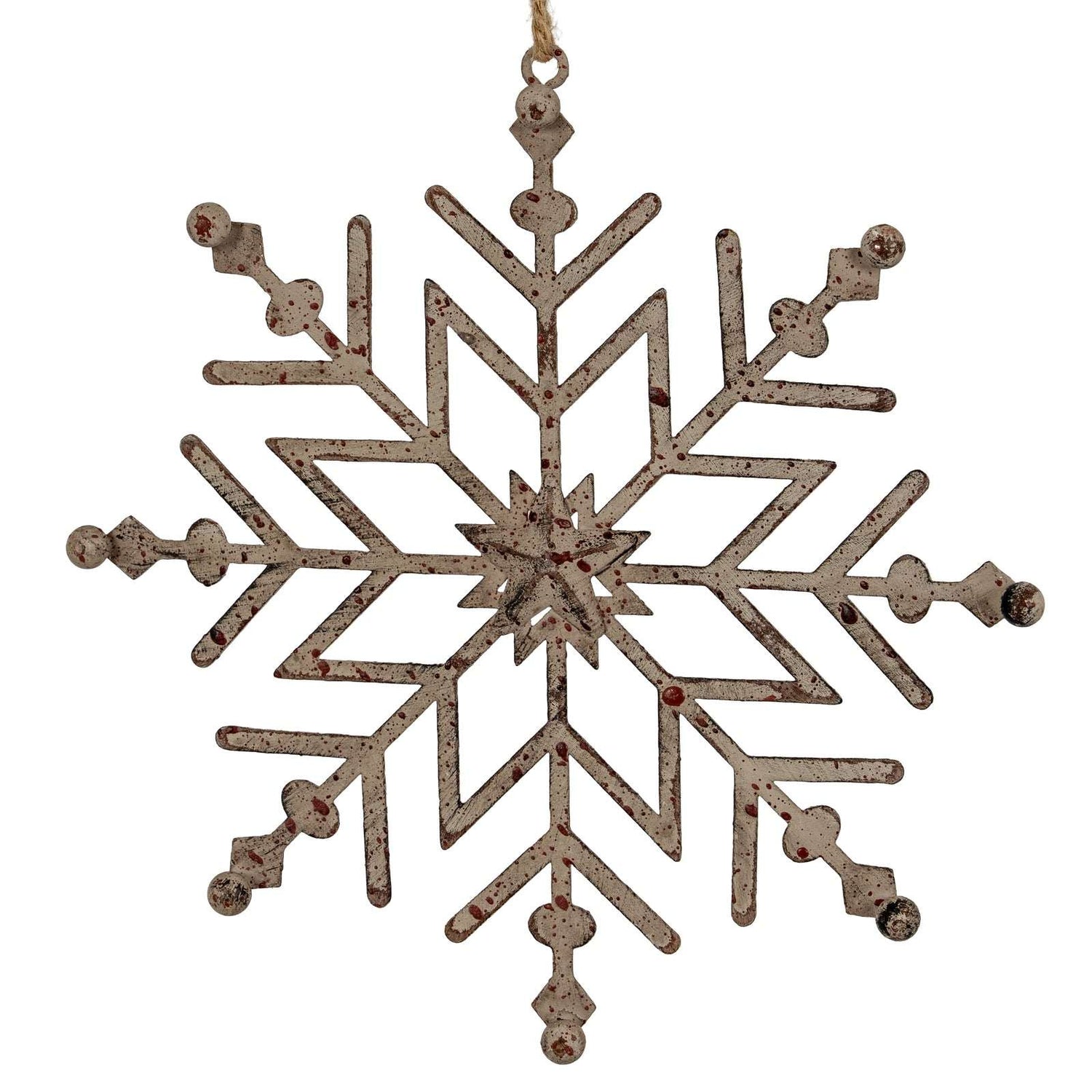 Shades 4 Seasons Snowflake Decoration in rustic design, perfect for festive Christmas tree styling