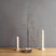 Medium Snowy Spindle Tree In Wood Log BROWN PLASTIC Shades 4 Seasons