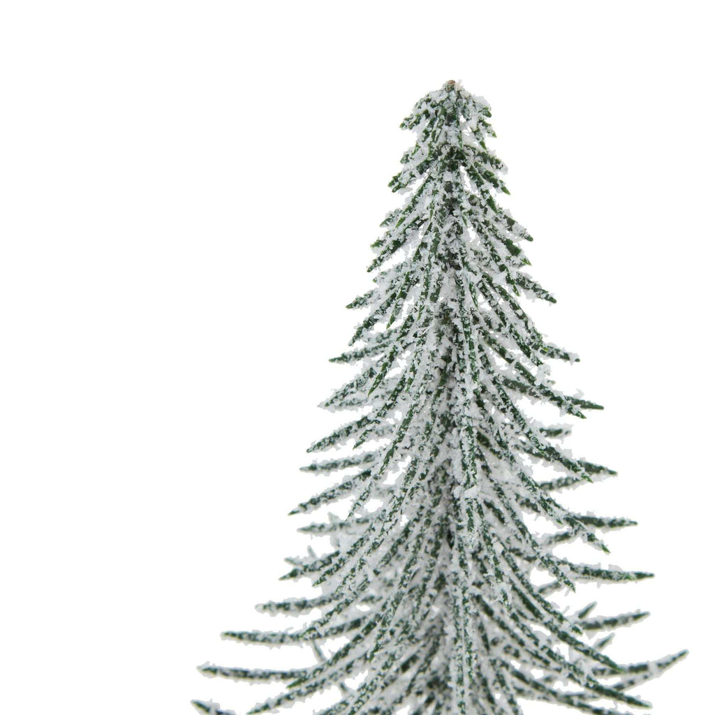 Small Snowy Spindle Tree In Wood Log Shades 4 Seasons