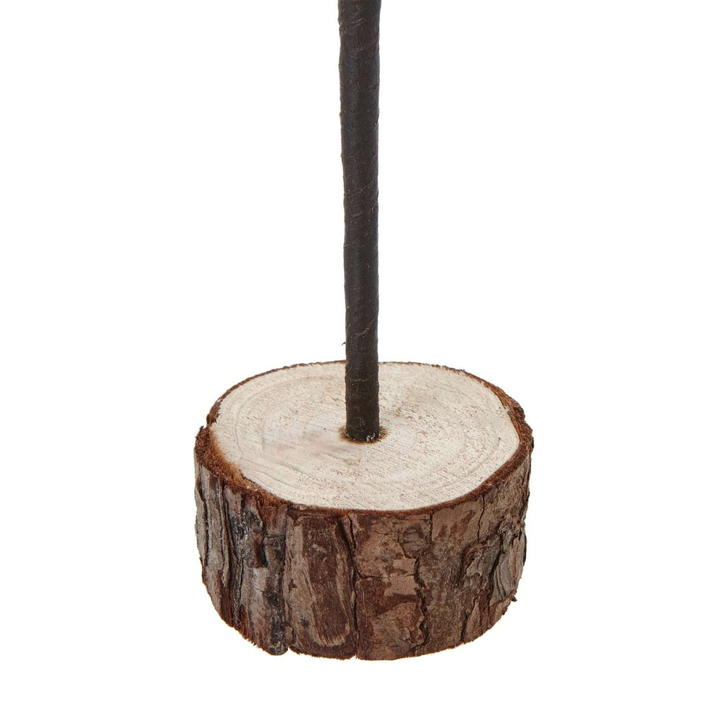 Medium Snowy Spindle Tree In Wood Log Shades 4 Seasons