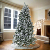 Shades 4 Seasons Extra Large Snowy Spruce Tree for Christmas Decor WHITE PLASTIC Shades 4 Seasons