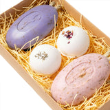 Eco Bath London Gift Box featuring Soap On A Rope and bath bombs for a luxurious bathing experience