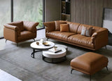 Nisu Home Leather Sofa with Comfortable Design and Modern Aesthetic in a Stylish Living Room