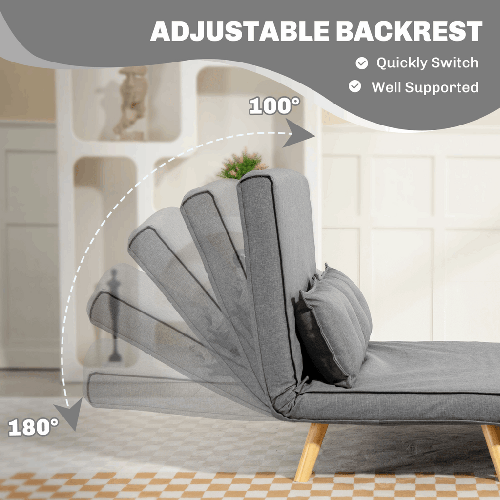 Stylish Grey Sofa Chair for Modern Living Room Decor N/A