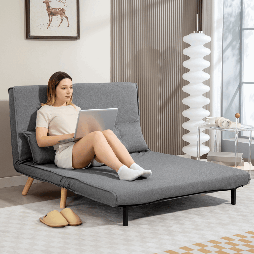Stylish Grey Sofa Chair for Modern Living Room Decor N/A