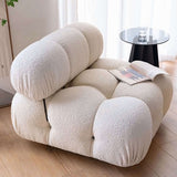 Nisu Home Unique Cream Sofa with Plush Cushions for Comfortable Seating