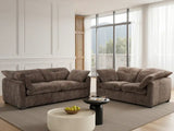 Modern brown sofa set from Furniture Discount featuring soft cushions and stylish design for living rooms