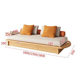 Nisu Home Sofa with Wooden Base and Cushion for Comfortable Seating in Modern Living Spaces