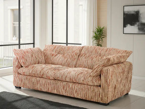 Modern Sofa from Furniture Discount in striped fabric with plush cushions for stylish living rooms