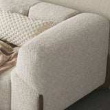 Nisu Home Plush Sofa with Soft Fabric and Decorative Cushions for Comfortable Living Spaces