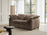 Stylish brown sofa with plush cushions, perfect for modern living rooms from Furniture Discount