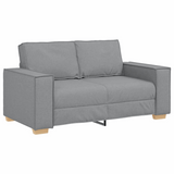 vidaXL Sofa Set with Cushion 3 pcs Grey 220 x 78 x 84 cm Fabric vidaXL