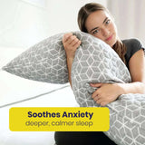 Brightr Sleep Body Pillow designed to soothe anxiety for deeper, calmer sleep during pregnancy