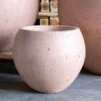 Jobu Home Sphere Planter in soft pink finish for stylish indoor and outdoor plant display