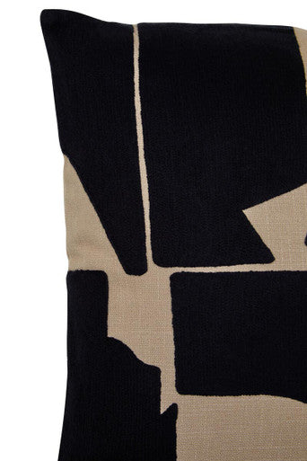 Bosie Ozella Natural And Black Square Cushion Orsina