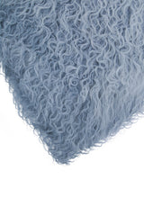 Soft blue Orsina Square Cushion with curly texture for a cosy home decor accent