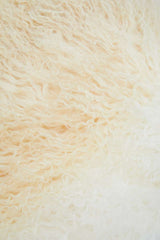 Orsina Soft Square Cushion with a Fluffy Texture in Cream Colour for Comfort and Style