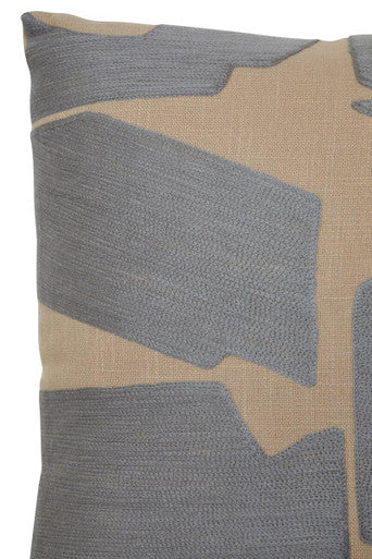 Bosie Ozella Natural And Grey Square Cushion Orsina