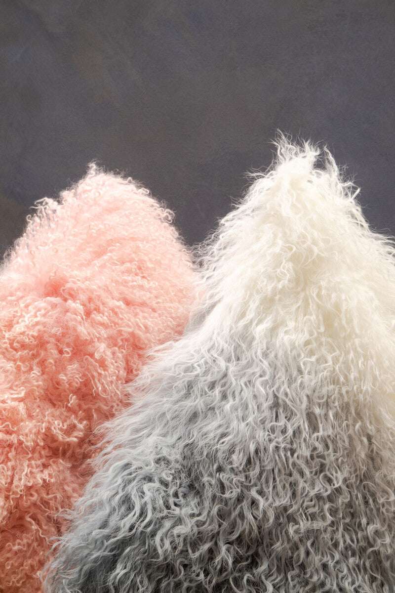 Orsina Square Cushion in soft pink and white textures for stylish home decor
