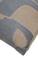 Bosie Ozella Natural And Grey Square Cushion Orsina