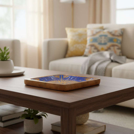 Hop Hare Big Enameled Square Trinket Tray - The Sun AW-Dropship