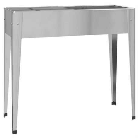 vidaXL Garden Planters 2 pcs Galvanised Steel vidaXL