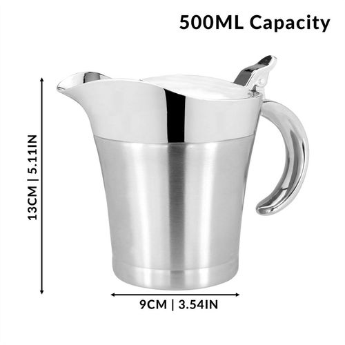Stainless Steel Gravy Boat - 500ml | M&W Maison & White