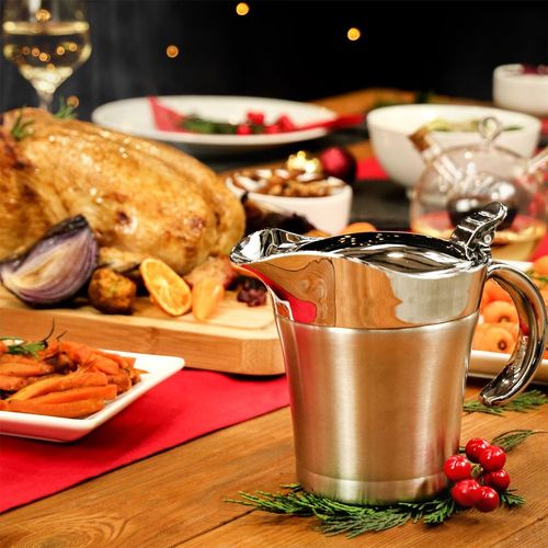 Stainless Steel Gravy Boat - 500ml | M&W Maison & White