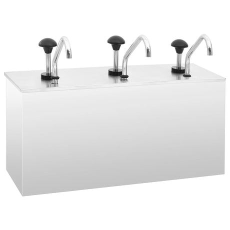 vidaXL Sauce Dispenser Stainless Steel 3.5 L 3 x 3.5 l vidaXL