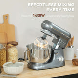 Wise Galleria Stand Mixer with 1400W Power for Effortless Mixing in Any Baking Task