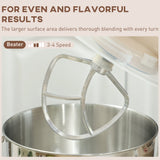 Wise Galleria Stand Mixer featuring a large beater for thorough blending and even results