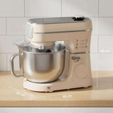 Cream Stand Mixer with Stainless Steel Bowl and User-Friendly Controls for Baking Enthusiasts