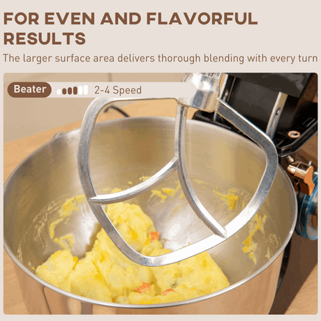 Powerful 1400W Stand Mixer with 5L Bowl & Versatile Speed Settings HOMCOM