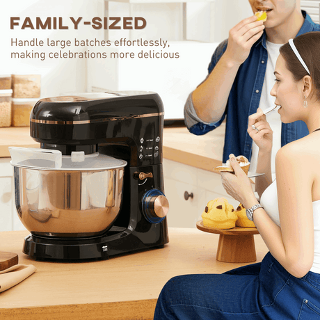 Powerful 1400W Stand Mixer with 5L Bowl & Versatile Speed Settings HOMCOM