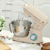 Wise Galleria Stand Mixer with Tilt-Head, Splash Guard, Handle, and Anti-Slip Base