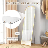 HD Standing Mirror with Tempered Glass and Explosion-Proof Design for Safe Usage
