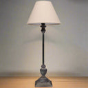 Shades 4 Seasons Stem Table Lamp with Beige Shade BROWN METAL Shades 4 Seasons