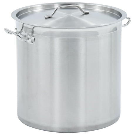 vidaXL Stock Pot 26 L 32x32 cm Stainless Steel vidaXL